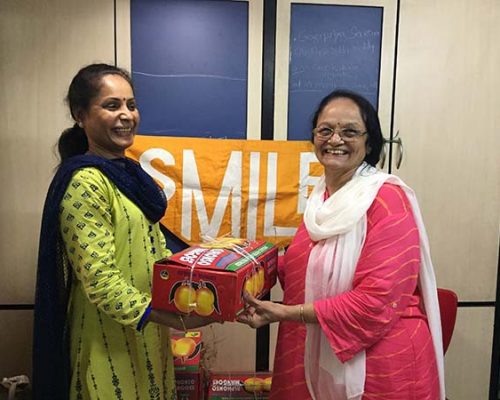 Women at UDAAN Receive Gift Hampers with Mangoes and Spices